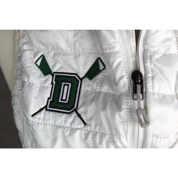 Patagonia Nano Puff Vest Womens Medium White Dartmouth Crew Rowing Logo - Picture 4 of 9